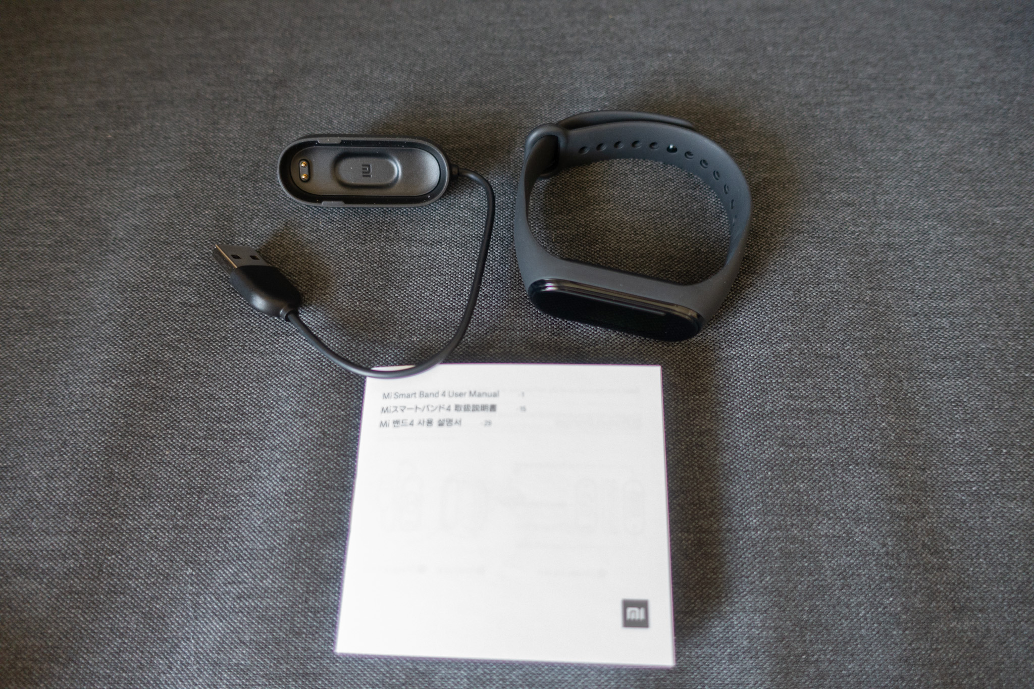 Xiaomi Mi Smart Band 4 同梱物