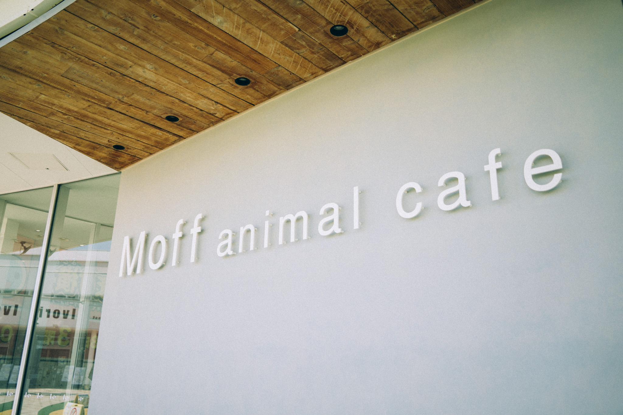 Moff animal cafe看板