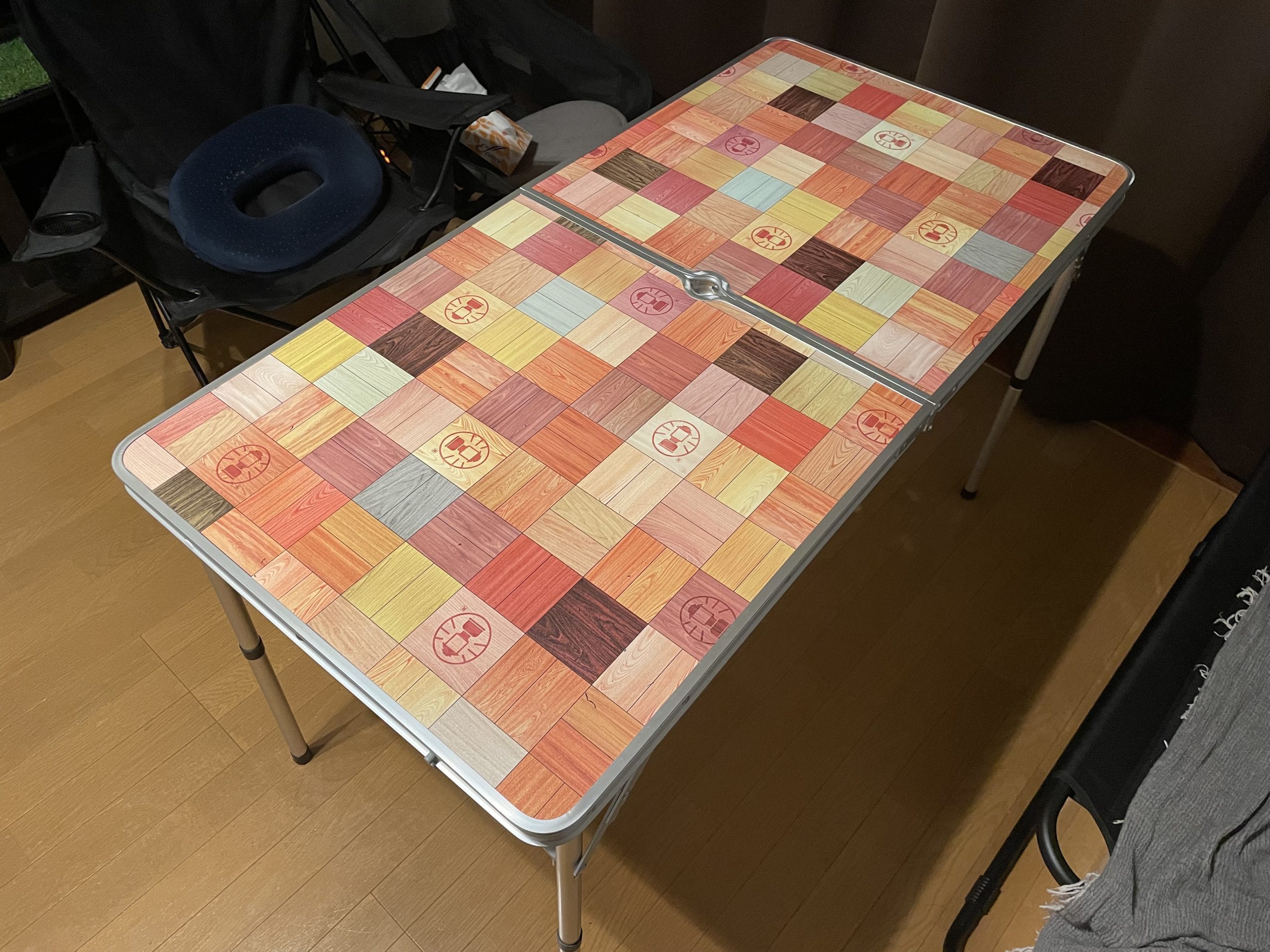 コールマン(Coleman) テーブル ナチュラルモザイクリビングテーブル120
